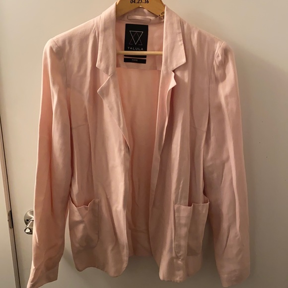 Talula Blush pink blazer - Picture 1 of 4